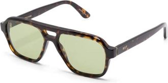 Retro Superfuture Accessoires, Heren, Bruin, ONE Size, Stijlvolle zonnebril voor mannen