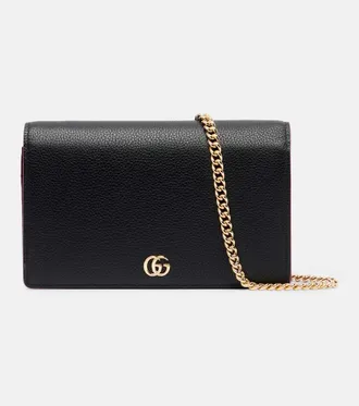 Gucci Portafoglio GG Petite Marmont in pelle