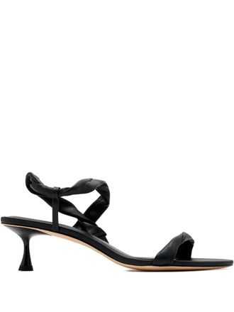 Studio Amelia 50mm twisted leather sandals - Black