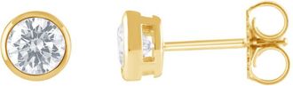 Grown Brilliance 14KT Yellow Gold 1.00 Carat Lab Grown Diamond Stud Earrings for Women