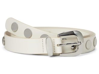 Madewell Clean Western Belt : Dome Studs Womens Belts Ivory : MD, Leather