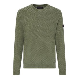 Peuterey Round-neck Knitwear, male, Green, Size: XL Round-neck Knitwear