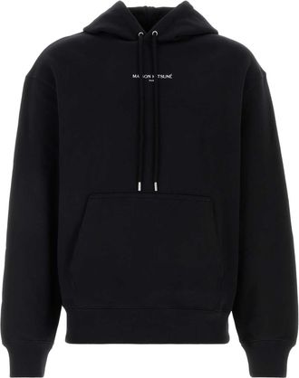 Maison Kitsun&eacute; Black Cotton Sweatshirt