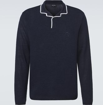 Giorgio Armani Polo de lino y seda
