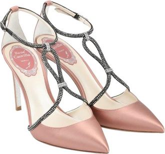 Rene Caovilla Pink Satin Heels Size 37