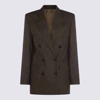 Isabel Marant Dark Brown Wool Jevima-gz Blazer