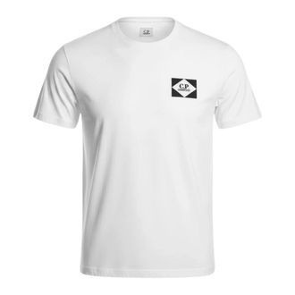 C.P. Company T-Shirts, male, White, Size: XL Jersey T-Shirt