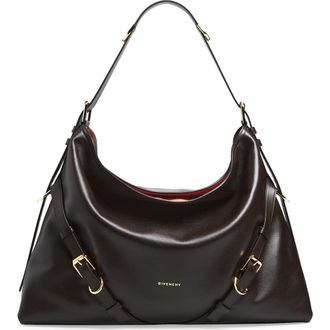 Givenchy Large Voyou Suede Shoulder Bag in 206-Chocolate at Nordstrom