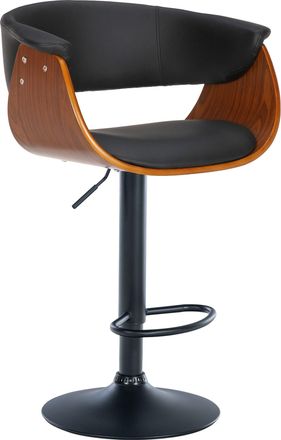 Clp Clp - Taburete De Bar Vestal Nogal/negro Simil Cuero