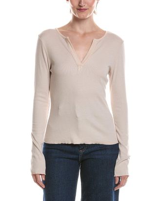 Michael Stars Salem Mixed Henley Top