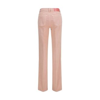 Chlo&eacute; Womens Multicolor Cotton Straight-Leg Jeans Clothing