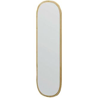 Dmora Specchio Korban, Specchiera, Articolo darredo a muro, Decorazione con specchio, 40x2h120 cm, Rovere - Dmora