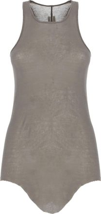 Rick Owens Grey Basic Rib Cotton Tank Top