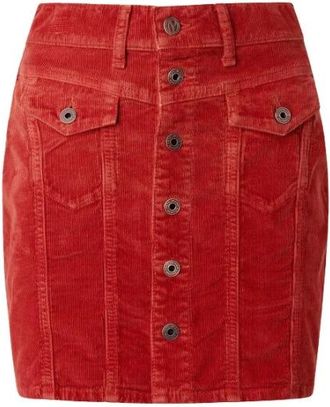 Pepe Jeans London Short Skirts - Dames - Korte rokken - Rood - XL - Katoen - Rokken