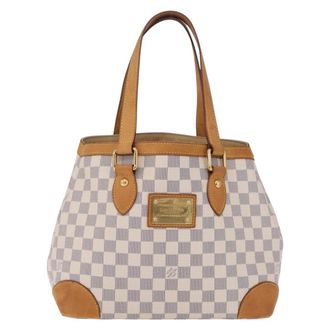 Louis Vuitton Hampstead Damier Beige Canvas Handbag (Pre-Owned)
