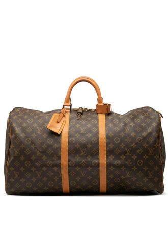 Louis Vuitton 1988 Monogram Keepall 55 travel bag - Brown