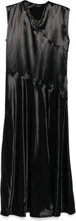 Jil Sander satin midi dress - women - Cupro/Viscose/Elastane - 34 - Black