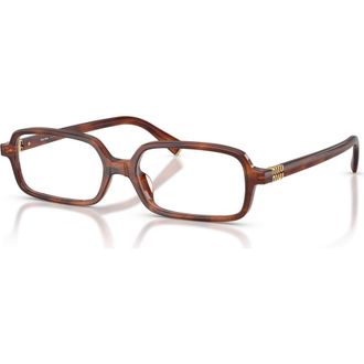Miu Miu 51mm Rectangle optical glasses in Brown at Nordstrom