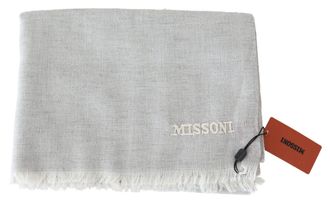 Missoni Wool Knit Scarf - Gray