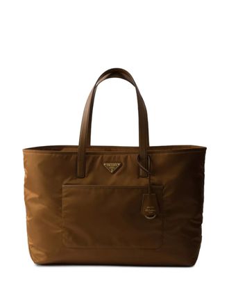 Prada large Re-Edition 1978 pocket tote bag - Brown