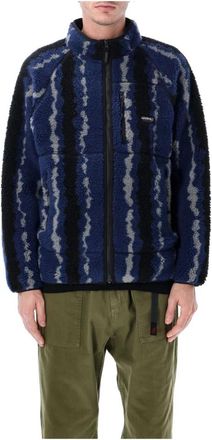 Gramicci Ripple Sherpa Jacket - Heren - Fleece jassen - Blauw - S - Polyester - Fitness