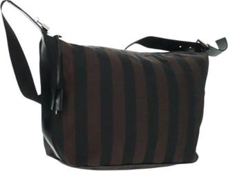 Fendi Pre-owned Cross Body Bags, female, Multicolor, Size: ONE SIZE Pre-owned Canvas Cross Body Bag