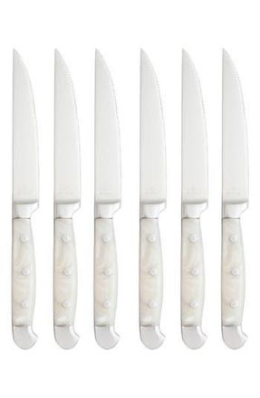 Fortessa Pearl Grey Acrylic Handle 6-Piece Steak Knife Set at Nordstrom Rack