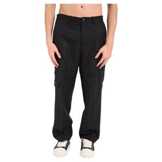 Nine In The Morning Straight Trousers, male, Black, Size: 2XL Straight Trousers