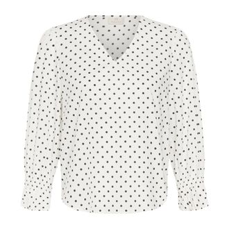 Kaffe KAmilly Top - Dames - Blouses & Shirts - Wit - Maat: S Katoen