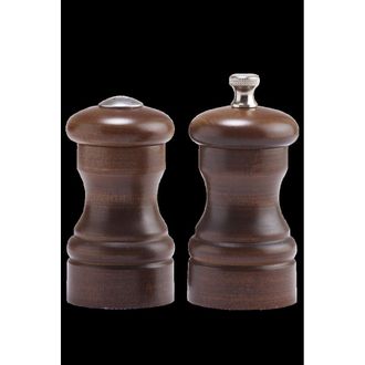 Chef Specialties 4100 4 in. Capstan Pepper Mill Salt Shaker Set