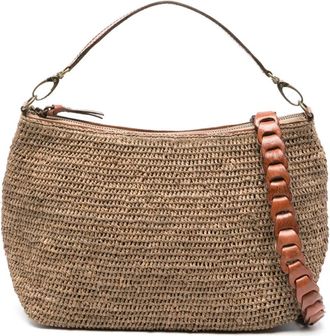 Ibeliv Mihaja raffia tote bag - Brown