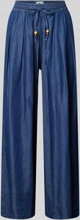 Only Regular Fit Culotte aus Baumwoll-Lyocell-Mix Modell BEA BEAD in Dunkelblau, Gr&ouml;&szlig;e XL