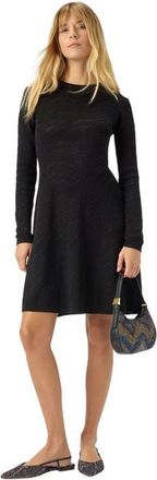 Missoni Long Sleeve Short Dress With Chevron Pattern in Black at Nordstrom, Size 44 It