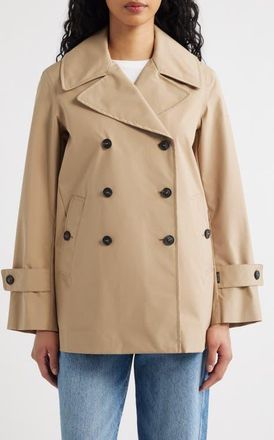 Save The Duck Sofi Waterproof Trench Coat in Stardust Beige at Nordstrom, Size 0