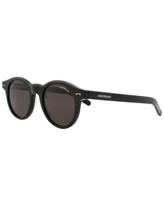 Montblanc Mens Mb0225s 49Mm Sunglasses