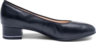 Ara Zwarte brede pasvorm damespomp - Dames - Pumps - Zwart - 37 EU - Leer - Schoenen