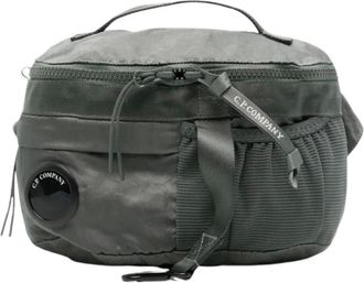 C.P. Company C.p. Company, Tassen, Heren, Grijs, ONE Size, Nylon, B Lens Mini Heuptas