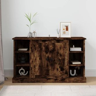vidaXL Vidaxl - Aparador Madera Contrachapada Color Roble Ahumado 100x35,5x60cm