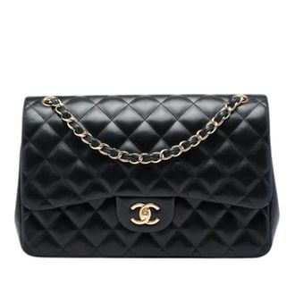 Chanel Pre-owned Vintage Double Flap Shoulder Bag - Dames - Pre-owned - Zwart - Maat: ONE Size Leer