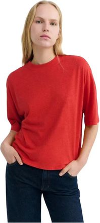 Thinking Mu Tops, Dames, Rood, L, Katoen, Lena Tee