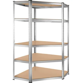 TecTake Estanter&iacute;a industrial, 5 baldas hasta 875 kg, 180x89.5x89.5cm plata
