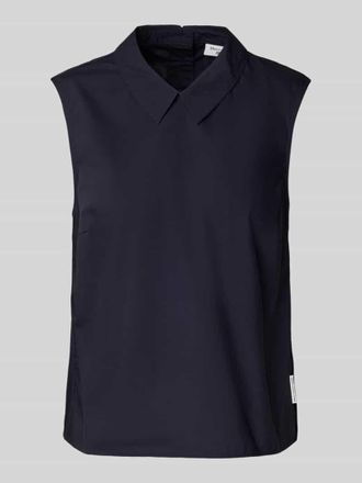Marc O'Polo Denim Marc OPolo Denim Regular Fit Blusentop mit Hemdblusenkragen in Marine, Gr&ouml;&szlig;e S