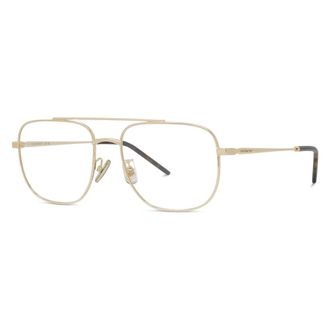 Givenchy Stadsbril met dubbele brug - unisex - Brillen - Geel - 54 MM - Accessoires