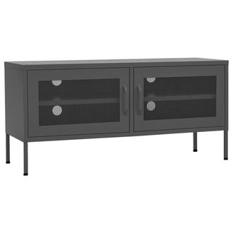 Berkfield Home TV Cabinet Anthracite 105x35x50 cm Steel in Dark Grey | Size: 105 x 35 x 50 cm