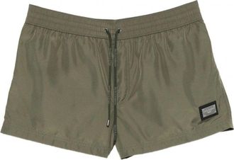 Dolce & Gabbana PLAQUE SWIMSHORTS Size: 5, colour: GREEN