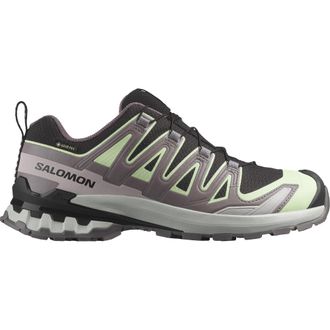 Salomon Laufschuh SALOMON XA PRO 3D V9 GORE-TEX W, Damen, Gr. 42, gr&uuml;n (schwarz, patina gr&uuml;n, gray violet), Synthetik, Textil, Schuhe Laufschuh, wasserdicht