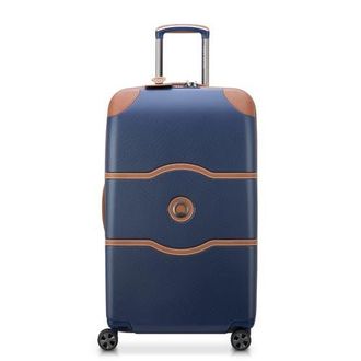 DELSEY Paris Chatelet Air 2.0 Medium Checked-26 Inch Hardside Luggage Trunk with Spinner Wheels in Navy Blue at Nordstrom