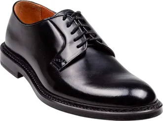 Doucal's Mens Derby Shoes Black Calfskin Lace-Up Flat