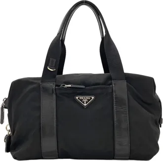 Prada Black Nylon Tote Bag (Pre-Owned)