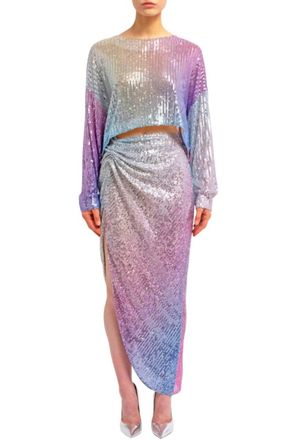 In The Mood For Love Alexandra Crop Top In Multicolor
